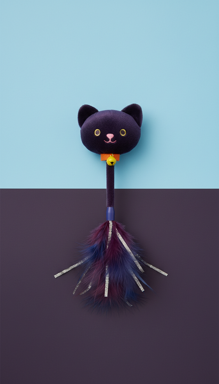 Plush Cat Teaser Toy