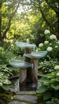 Solar-Powered Outdoor Fountain