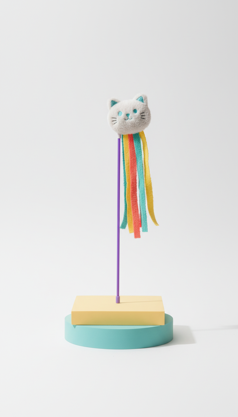 Varinha de Pelúcia com Pompom