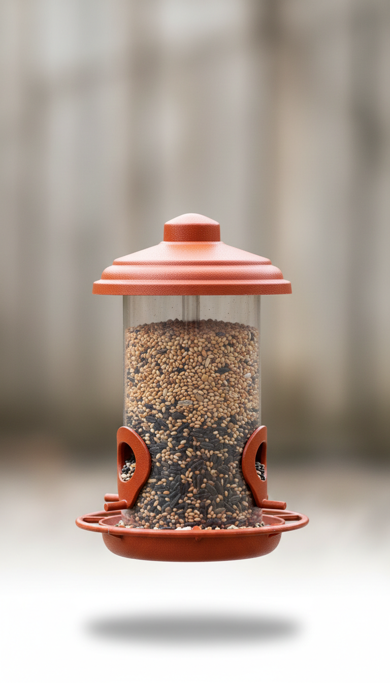 Sunset Orange Bird Feeder