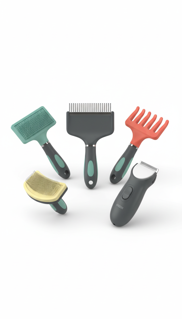Ergonomic Pet Grooming Comb