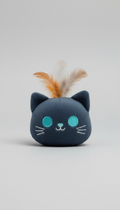 Plush Cat Toy with Feathers