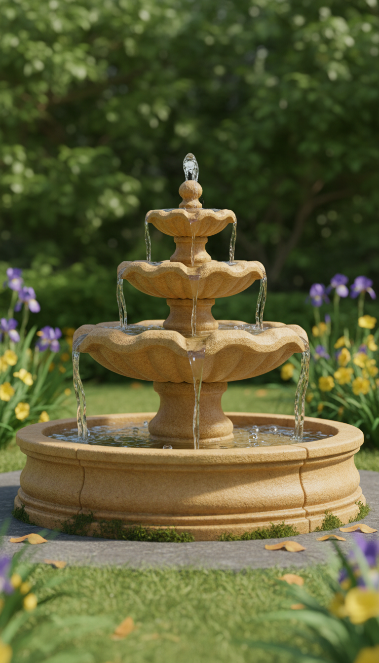 Elegant Stone Fountain