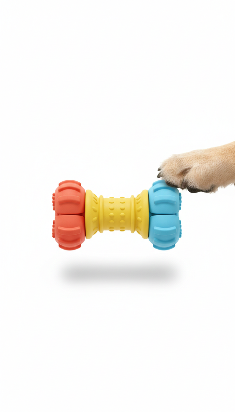 Interactive Silicone Dog Toy