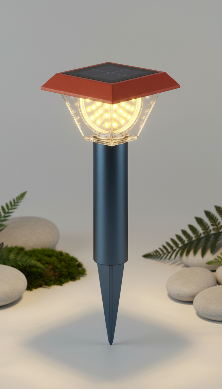 Solar-Powered Outdoor Path Light