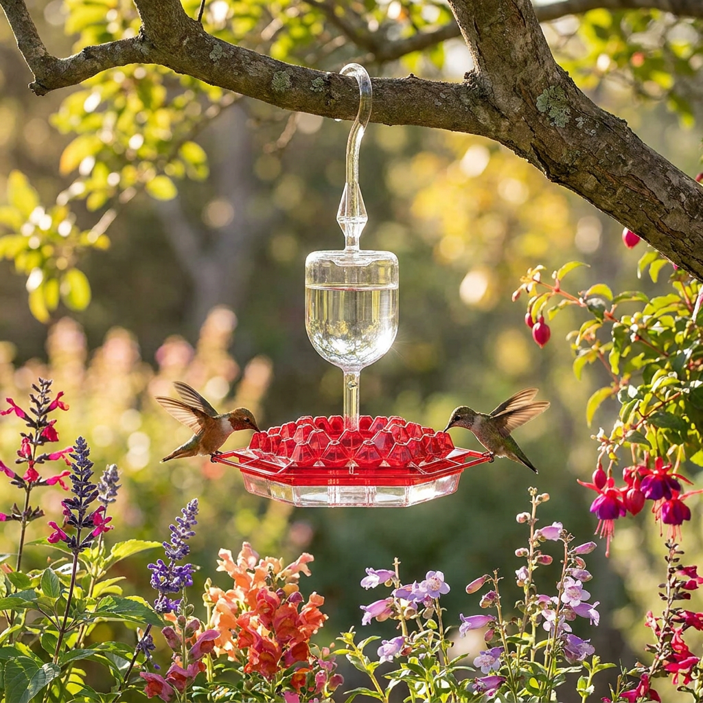 Ant Proof Hummingbird Feeder - lifestyle