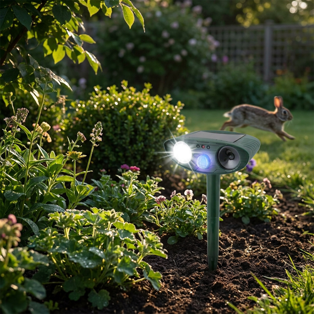 Ultrasonic Rabbit Repeller - lifestyle