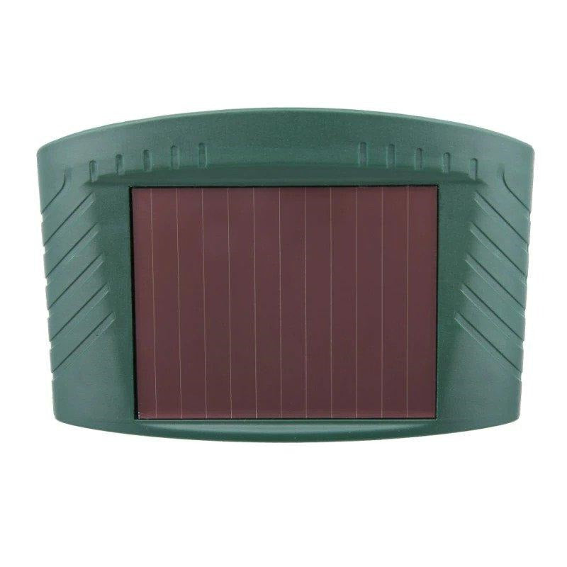 Solar Ultrasonic Animal Repellent - Stake Mount, 30 ft Range
