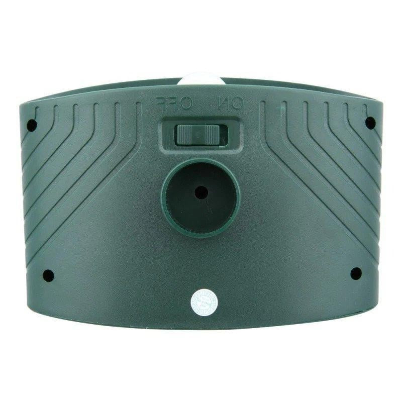Solar Ultrasonic Animal Repellent - Stake Mount, 30 ft Range
