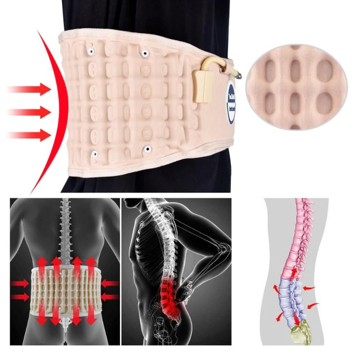 Adjustable Lumbar Support Belt with Air Pump